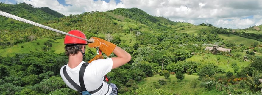 Punta Cana : Tyrolienne 12 câbles