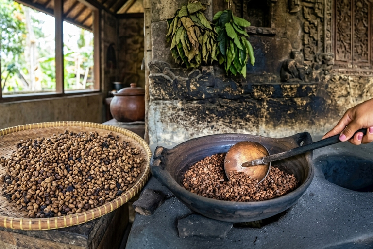 Ubud: Tirta Empul Temple Melukat Ritual & Coffee Tour