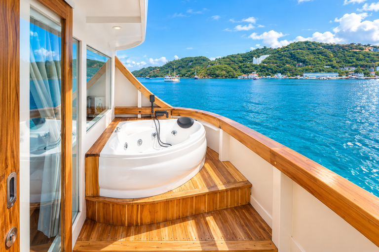 Labuan Bajo: 3-Day Komodo Sailing Luxury Boat with All Fees Deluxe Boat - Private Standar Room (2pax/room)