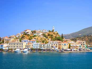 From Athens to Poros and Hydra Islands Private 8H Yacht Tour
