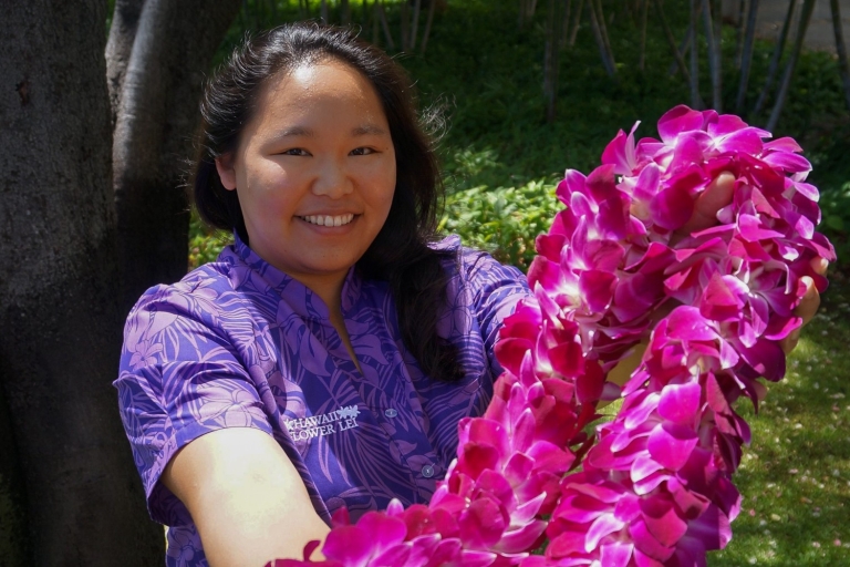 Oahu: Salut traditionnel Lei de l'aéroport d'Honolulu (HNL)Keiki (enfant) Lei salutation