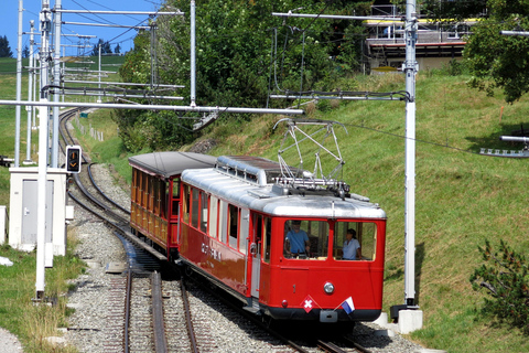 3 Mountains in 1 Day by Train, Cable Cars, Funiculars & Boat Excluding Train Tickets