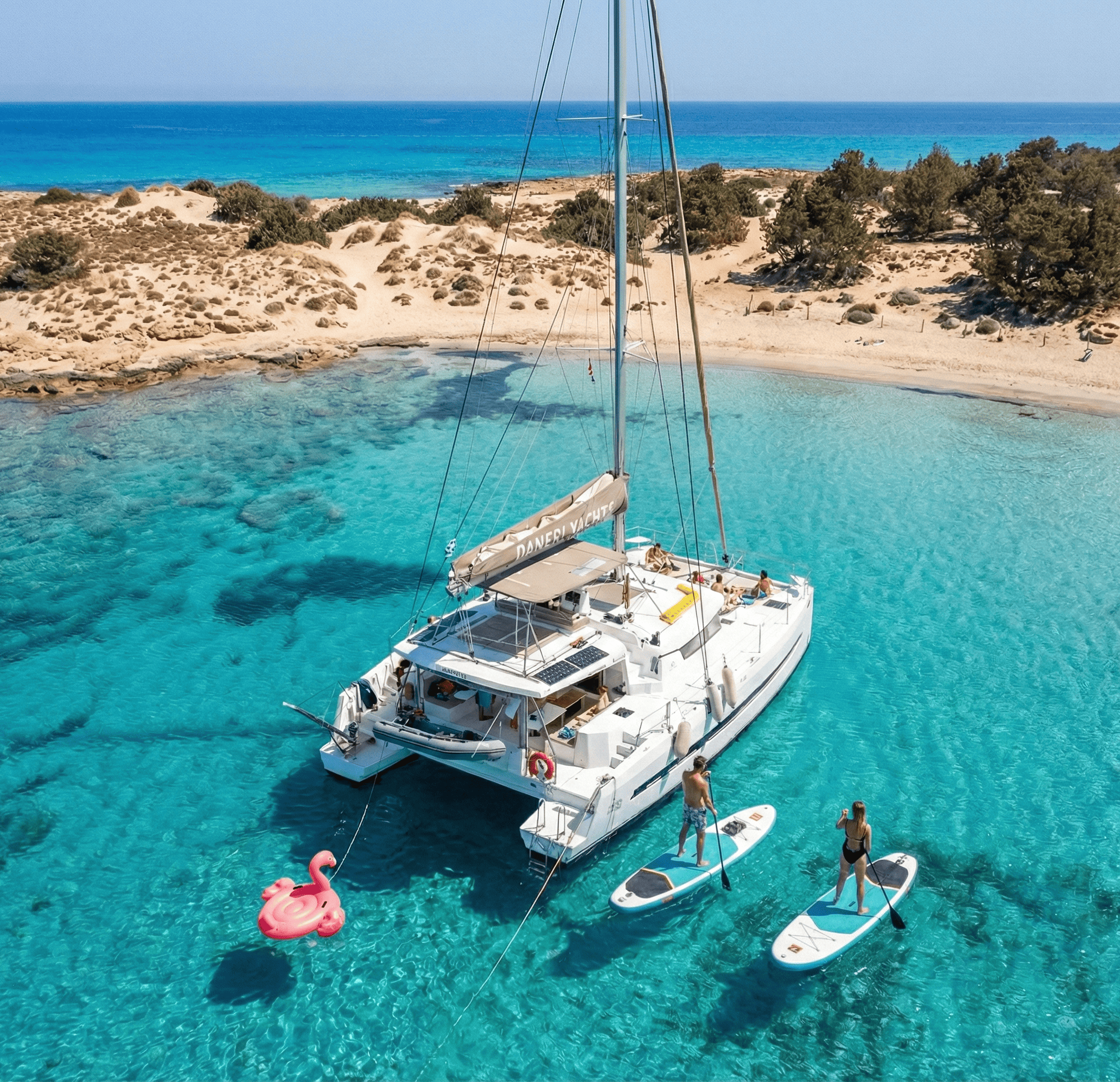 Ierapetra: All-inclusive-Katamaranfahrt zur Insel Chrissi