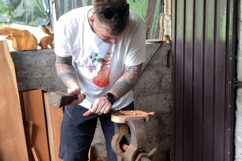 Bentota: Wood Carving Workshop & River Boat Safari Wood carving craft Class- Afternoon session