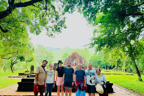 My Son Sanctuary Tour by Van & Boat from Hoi An/Da Nang From Da Nang: Afternoon My Son Sanctuary Group Tour