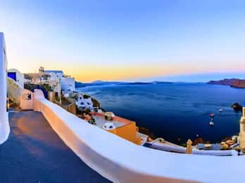 Fra Rethymno: Guidet Santorini-tur og cruise fra Kreta