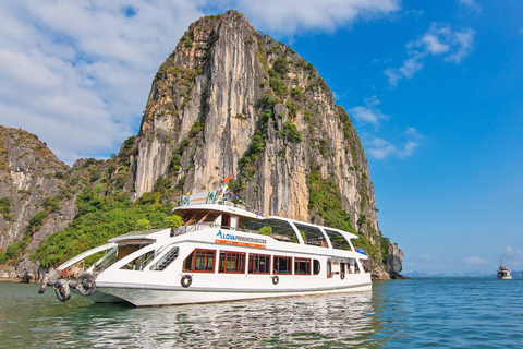 Ab Hanoi: Halong-Bucht Deluxe-Tagestour per Boot