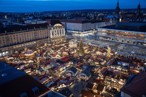 Excursão a pé de 3 horas ao Striezelmarket, as maravilhas de inverno de Dresden