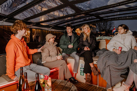 Amsterdam: Light Festival Boat with Drinks, Snack, GlühweinLight Festival Canal Cruise without Drinks