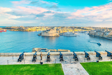 La Valletta Tour privato guidato in inglese, francese o italianoPunto di incontro: Hotel Castille