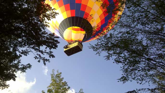 hotair balloon flight over lazio from magliano sabina
