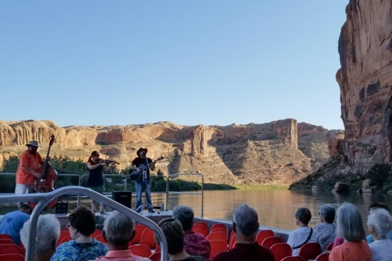 Moab: Colorado River Jet Boat Tour with Live Music & Dinner