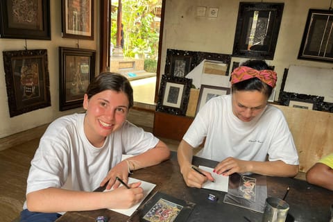 Ubud: Keliki Miniature Painting Class with a Village Artist
