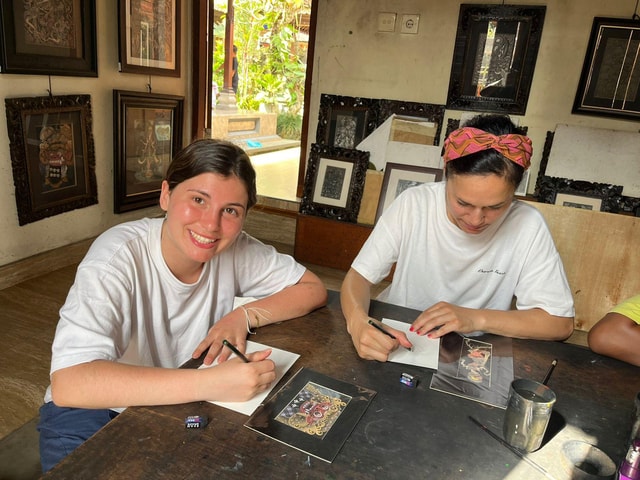 Ubud: Keliki Miniature Painting Class with a Village Artist