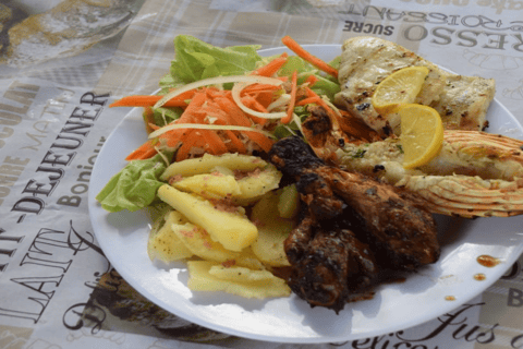 Île aux Bénitiers in motoscafo + nuoto con i delfini e pranzo