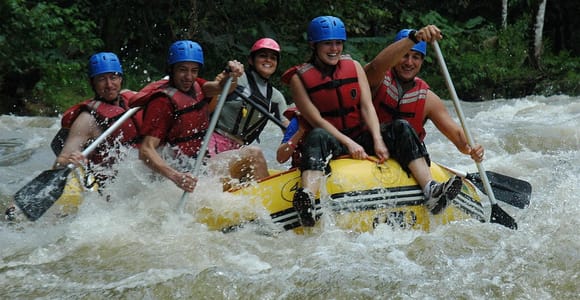 From La Fortuna: Zip-Line and Rafting Adventure