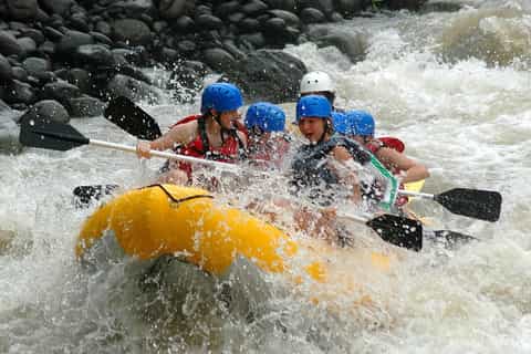 From La Fortuna: Zip-Line and Rafting Adventure