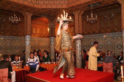 Marrakech: Cena spettacolo al ristorante Dar EssalamMenu 1