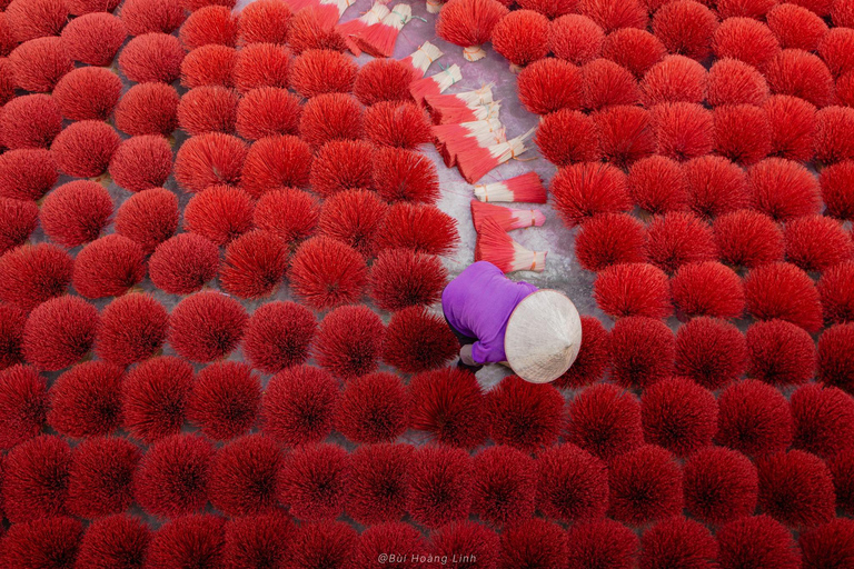 Hanoi: Incense Village, Hat or Lacquer Village "SMALL GROUP" PRIVATE: 4 Villages: INCENSE + HAT + LACQUER + VOTIVE PAPER