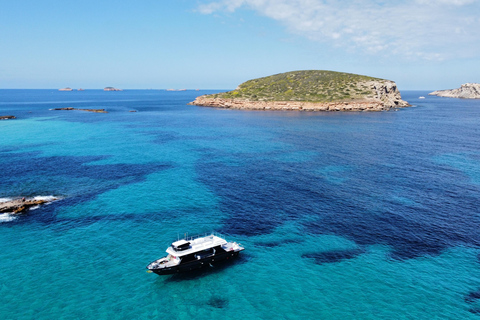 Sail along the northeast coast of Ibiza. Take a boat trip along the northeast coast of Ibiza.
