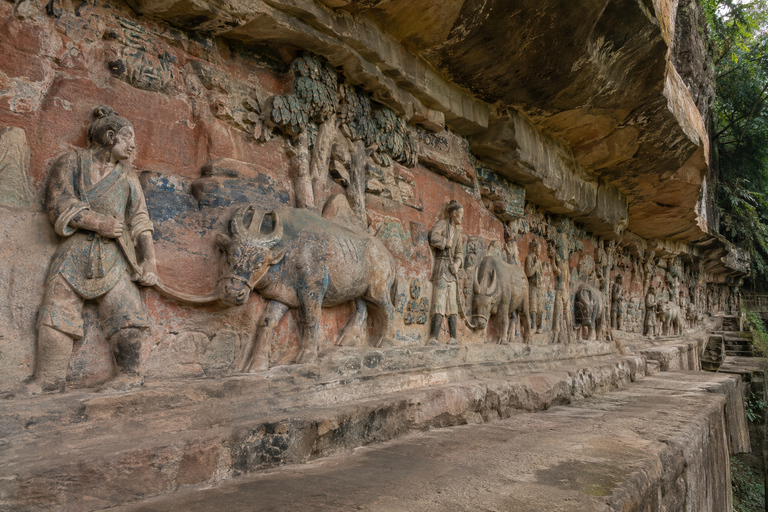 Chongqing: Dazu Rock Carvings Tickets & Digital Cinema Baodingshan + Digital Cinema & Transport