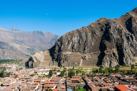 Llama Walk in the Inca Village of Ollantaytambo