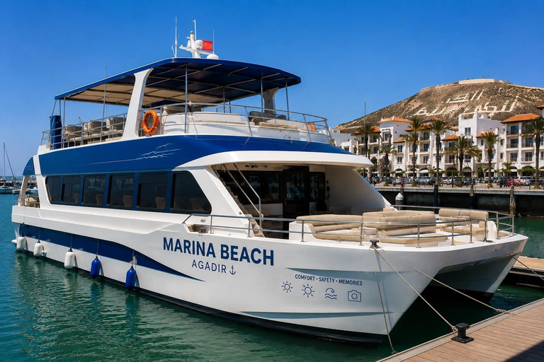 Agadir: 1 hour Atlantic Ocean Boat Cruise with Hotel Pickup