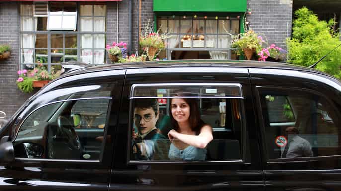 harry potter tour of london por black taxi cab