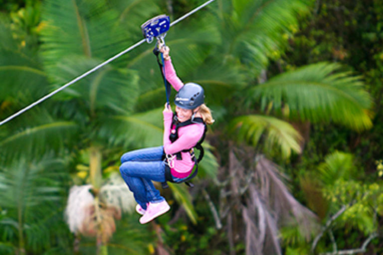 Zipline tours in Hawaï, Groot Eiland Hawaï