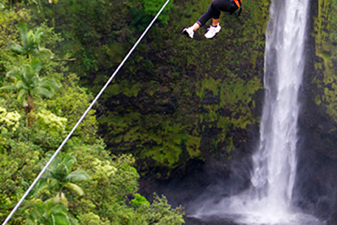 Excursiones en tirolesa en Hawai, Isla Grande de Hawai