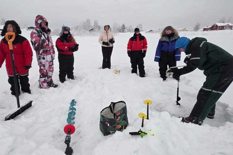 Levi: Ice Fishing Experience with Bonfire and Lunch