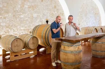Alberobello: Weinkellertour mit Wein- und Lebensmittelverkostung