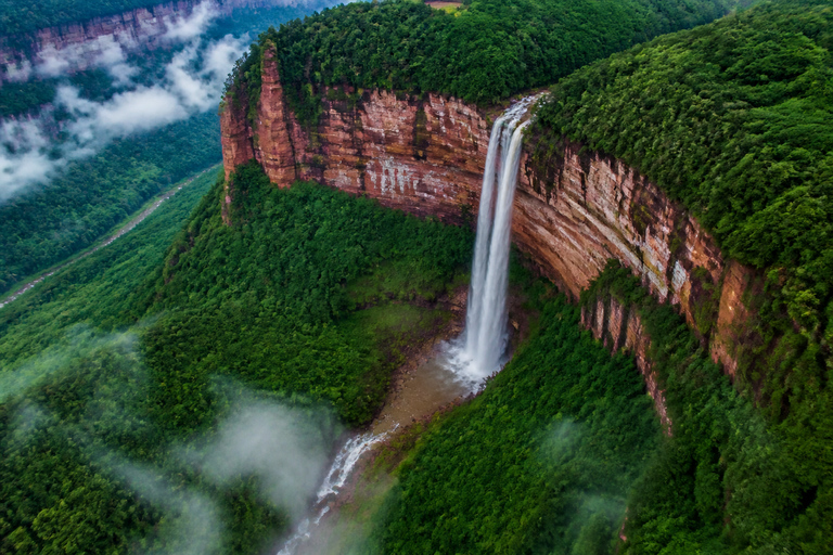 Guizhou: Chishui Danxia Scenic Area Tickets Chishui Waterfall: Shuttle + Elevator + Dome Cinema