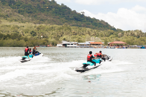 Pakiet Ruby Jet Ski Tour Langkawi z darmowym filmem z dronaPojedynczy jeździec (1 osoba/skuter wodny)