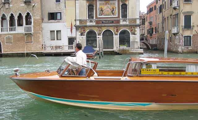 venise transfert port hôtels en bateautaxi partagé