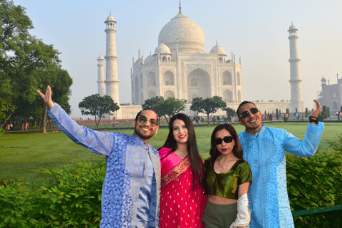 Från Delhi: 5-dagars privat Golden Triangle-tur med upphämtningBil med förare och privat guide