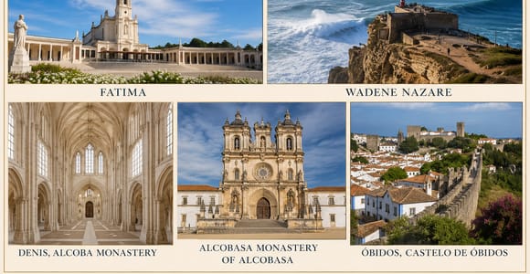 Full-Day Guided Tour: Fatima, Nazare, Alcobaça & Obidos