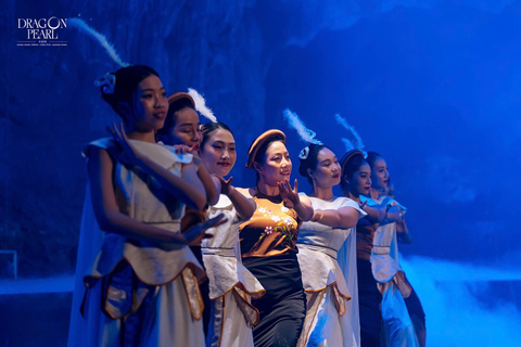 From Hanoi: Ha Long Bay Cruise, Cave Tour, and Dinner Show