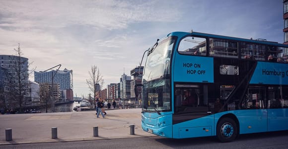 Hamburg: Linie F Hop-On/Hop-Off-Bus- und Bootstour