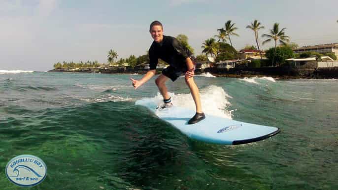 big island kona 2hour small group surf lesson
