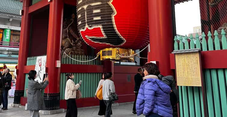 Tokio Wandeltour Van Asakusa Sumida Rivier Naar Senso Ji Tempel