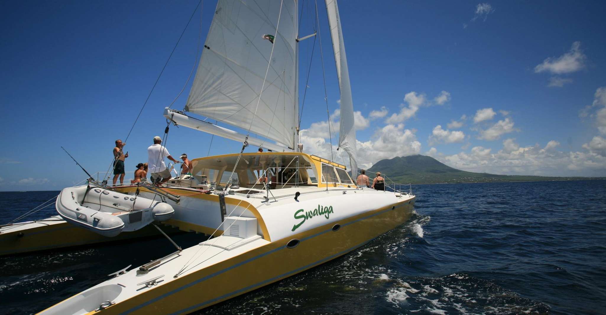 catamaran sail and nevis beach getaway