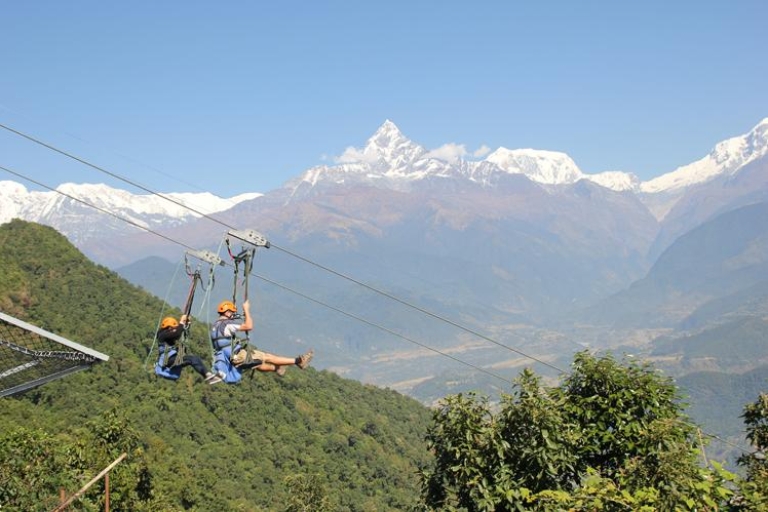 Pokhara: la plus longue tyrolienne au mondestandard Option