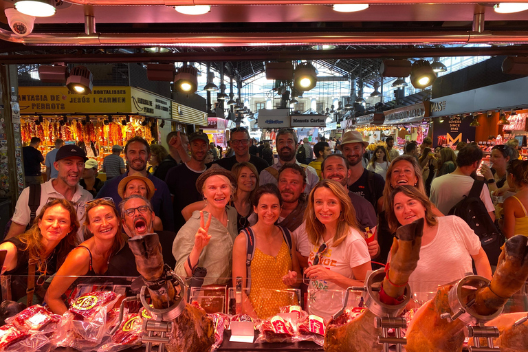 Barcelona: Clase de cocina de paella de marisco y mercado de la Boquería