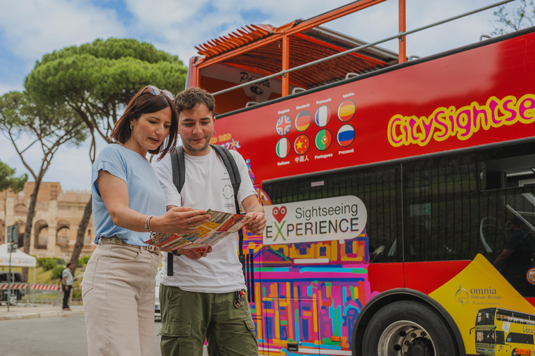 From Civitavecchia: Hop-On Hop-Off Rome Tour & Bus Transfer Rome Transfer Only by bus from Civitavecchia in Italian