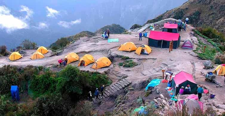 Vanuit Cusco Geweldige Daagse Inca Trail Route Naar Machu Picchu