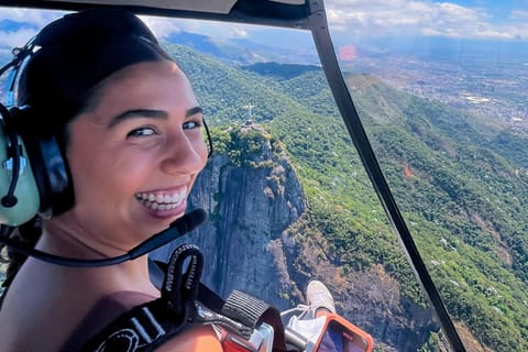Rio: Helicopter Doors Off Flight + Optional Hotel Transfer