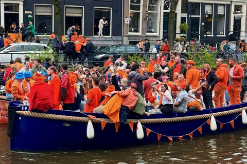 Amsterdam: 3 Hour Kings Day Boat Party with Unlimited Drinks