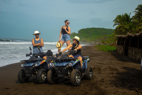 Mizata: ATV tour of the beach and viewpoint with pool access