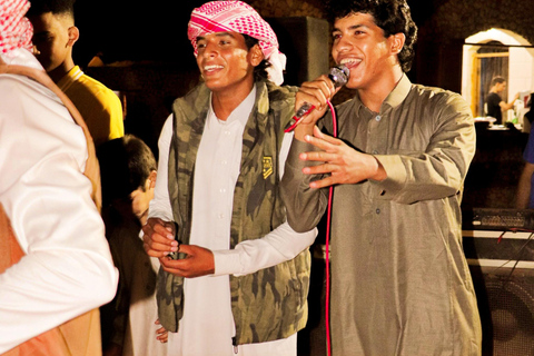 From Cairo: Desert night, Bedouin dinner, coffee & show